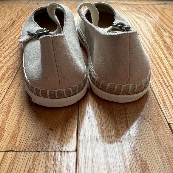 Seavees Mesa Mary Jane Espadrille Women's Size 7.5 Oyster Suede Flats Like New - Picture 8 of 8